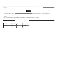 Form DC107A Request and Order of Eviction After Conditional Dismissal - Landlord-Tenant/Land Contract - Michigan, Page 2