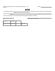 Form DC107 Application and Order of Eviction - Landlord-Tenant/Land Contract - Michigan, Page 2