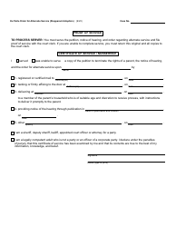 Form PCA358 Ex Parte Order for Alternate Service (Stepparent Adoption) - Michigan, Page 2