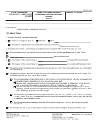Form PC52 Order Following Hearing Regarding Petition for Name Change - Michigan