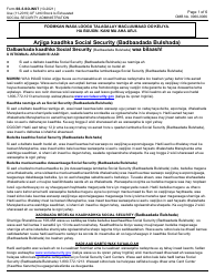 Instructions for Form SS-5 Application for a Social Security Card (Somali)