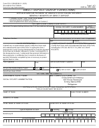 Form SSA-1199-OP49 Direct Deposit Sign-Up Form (China)