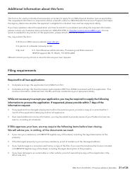 SBA Form 5C Disaster Loan as a Homeowner or Renter Application, Page 21