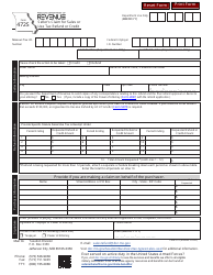 Form 472S Seller&#039;s Claim for Sales or Use Tax Refund or Credit - Missouri, Page 2