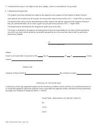 Form BMV3146 Application for Certificate Deposit of $30,000.00 in Money - Proof of Financial Responsibility - Ohio, Page 3