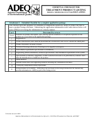 Submittal Application for Treatment Product Listing - Arizona, Page 6
