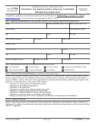 Document preview: IRS Form 13768 Electronic Tax Administration Advisory Committee Membership Application