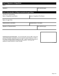 Form 11 Consent and Authorization - Ontario, Canada, Page 2