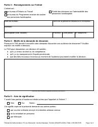 Forme 2 Demande De Reexamen - Ontario, Canada (French), Page 2