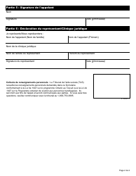 Forme 11 Consentement Et Autorisation - Ontario, Canada (French), Page 2