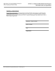 Sparcs Limited and Identifiable Data Request Individual Data Use Agreement - New York, Page 3