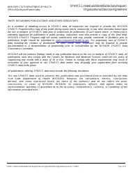 Sparcs Limited and Identifiable Data Request Organizational Data Use Agreement - New York, Page 3