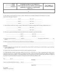 Uniform Affidavit of Indigency for Purposes of Electronic Monitoring Indigency Fund (T.c.a. 55-10-419) - Tennessee, Page 2