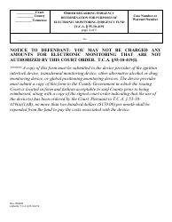 Uniform Affidavit of Indigency for Purposes of Electronic Monitoring Indigency Fund (T.c.a. 55-10-419) - Tennessee, Page 4