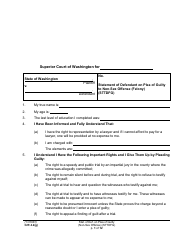 Document preview: Form CRR4.2(G) NON-SEX OFFENSE Statement of Defendant on Plea of Guilty to Non-sex Offense (Felony) (Sttdfg) - Washington