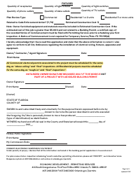 Electrical Permit Application - City of Orlando, Florida, Page 2