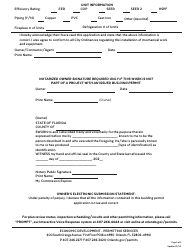Mechanical Permit Application - City of Orlando, Florida, Page 2