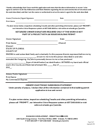 Fire Permit Application - City of Orlando, Florida, Page 2