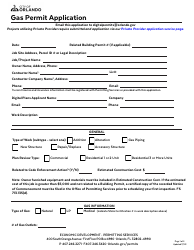 Document preview: Gas Permit Application - City of Orlando, Florida