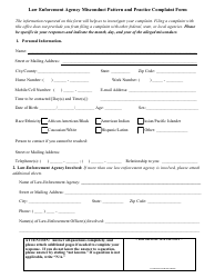 Va. OCR-PM Form 01 Law Enforcment Agency Misconduct Pattern and Practice Complaint Form - Virginia, Page 2