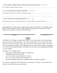 Va. OCR-PM Form 01 Law Enforcment Agency Misconduct Pattern and Practice Complaint Form - Virginia, Page 4