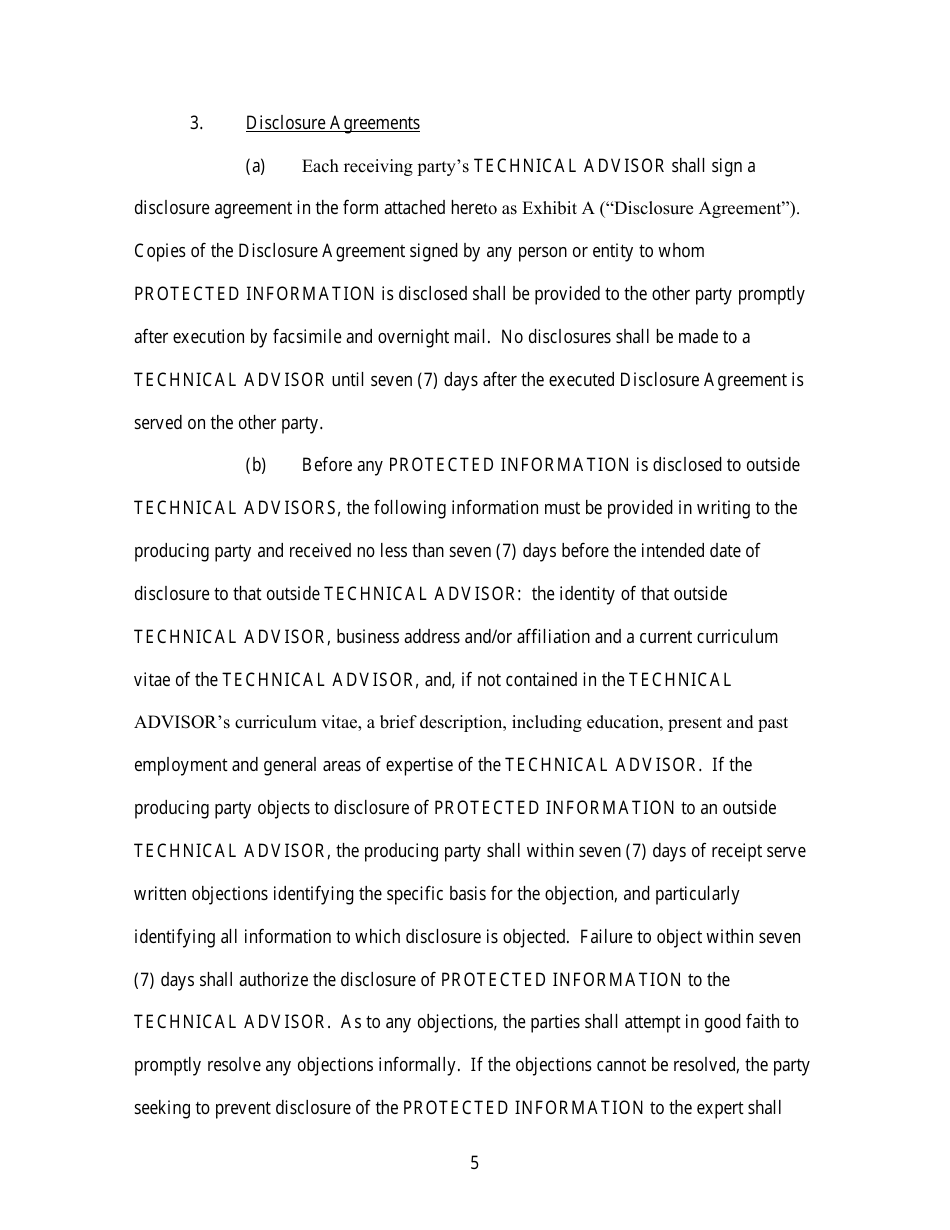 Standard Protective Order (For Cases Filed Before December 1, 2023) - Utah, Page 5