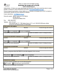 DSHS Formulario 02-740 Solicitud De Queja De La Ojcr - Washington (Spanish)