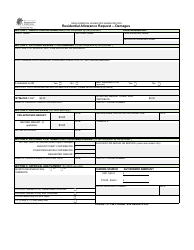 DSHS Form 06-125B Residential Allowance Request - Damages - Washington