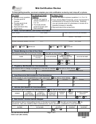 DSHS Form 14-467 Mid-certification Review - Washington