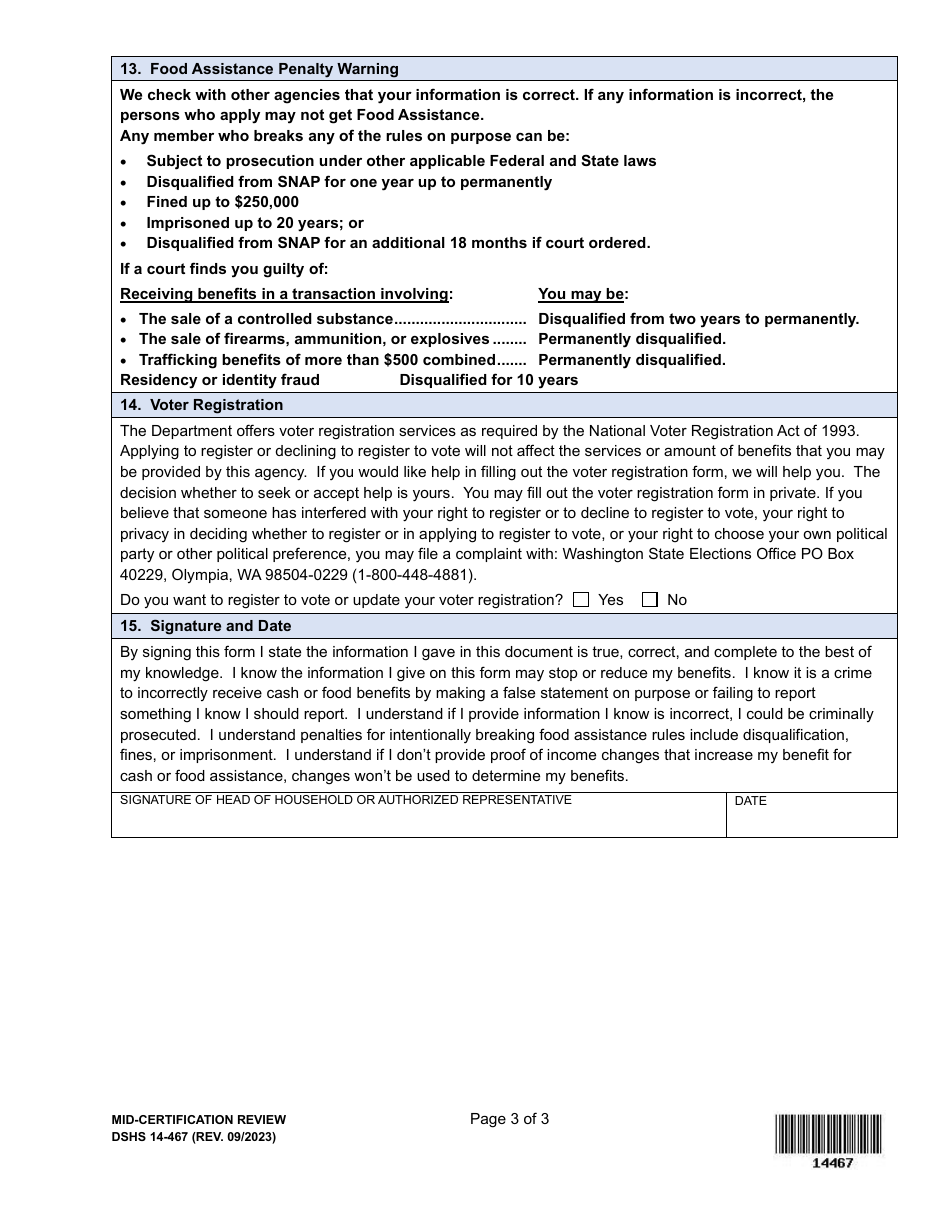 DSHS Form 14 467 Download Printable PDF or Fill Online Mid DSHS Form 14 467 Download Printable PDF or Fill Online Mid