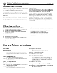 Instructions for Form TC-109 Fuel Tax Return - Utah