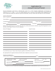 Document preview: Form 15EN15-42257 Application for Annual Electrical Permit - Prince Edward Island, Canada