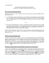 Instructions for Form LDSS-5037, LDSS-5038 Income Withholding for Support - New York
