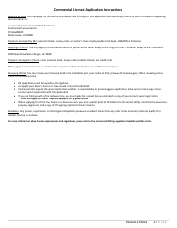Commercial License Application - Louisiana, Page 2