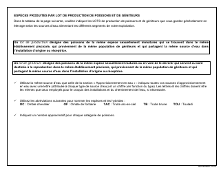 Description Generale De L&#039;exploitation - Programme Quebecois D&#039;attestation Sanitaire DES Exploitations Piscicoles Productrices De Salmonides - Quebec, Canada (French), Page 3