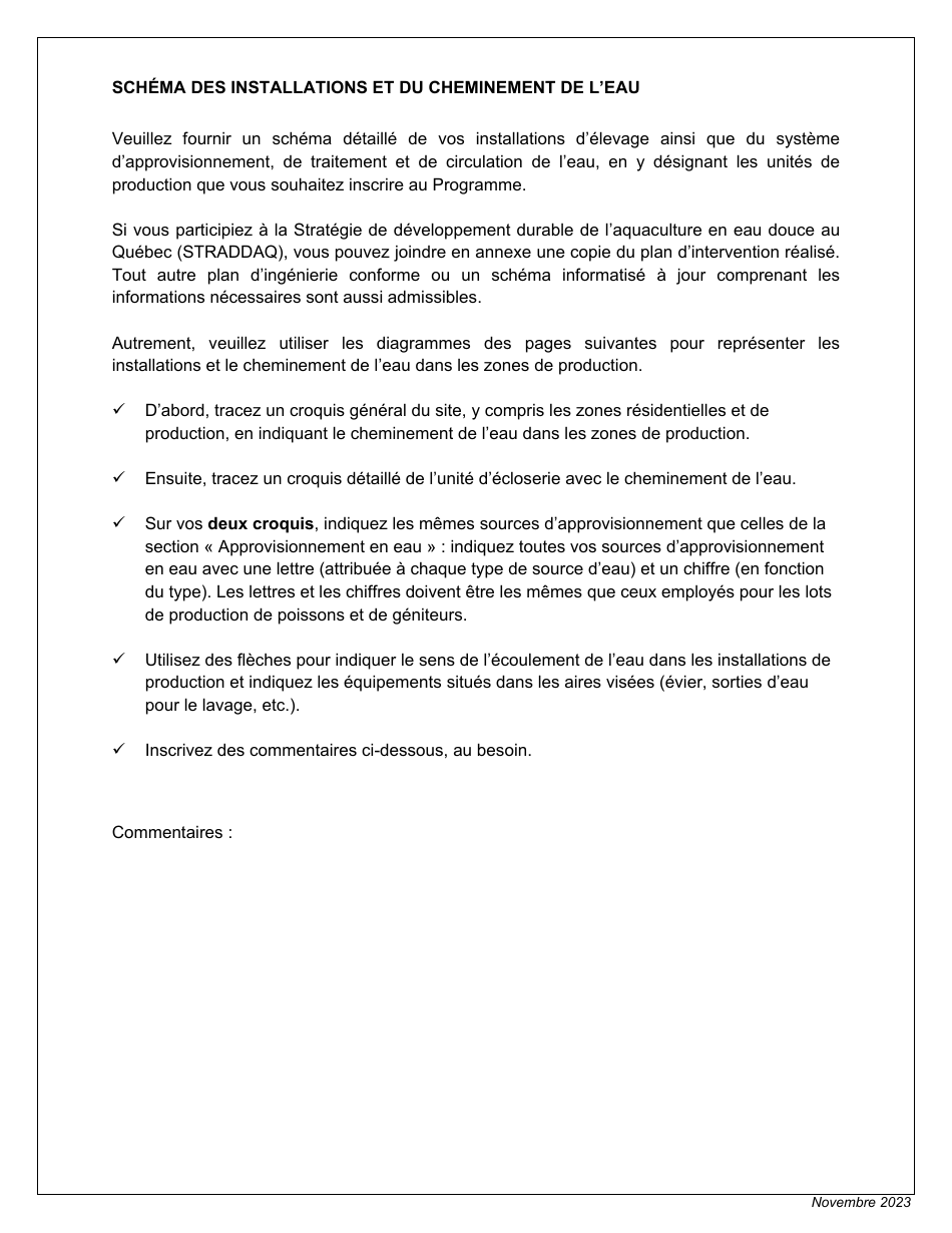 Description Generale De Lexploitation - Programme Quebecois Dattestation Sanitaire DES Exploitations Piscicoles Productrices De Salmonides - Quebec, Canada (French), Page 6