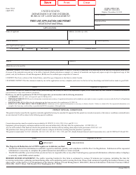 Document preview: BLM Form 5510-1 Free Use Application and Permit - Vegetative Material