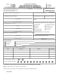 Form L-514 Application for License to Operate Place of Amusement - South Carolina, Page 2