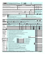 IRS Form 1040 U.S. Individual Income Tax Return