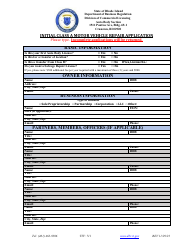 Initial Class a Motor Vehicle Repair Application - Rhode Island, Page 3