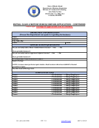 Initial Class a Motor Vehicle Repair Application - Rhode Island, Page 4