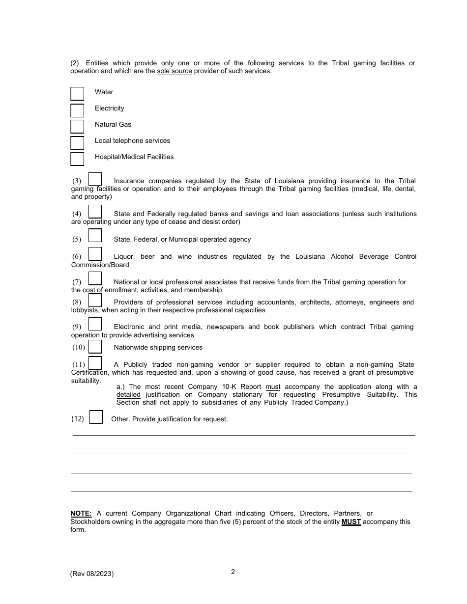 Form DPSSP0094 Presumptive Suitability Annual Update Form and Affidavit - Louisiana, Page 4