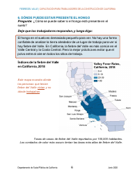 Fiebre Del Valle - Guia De Capacitacion Breve Para Trabajadores De La Construccion De California - California (Spanish), Page 6