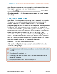Fiebre Del Valle - Guia De Capacitacion Breve Para Trabajadores De La Construccion De California - California (Spanish), Page 9