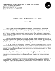 Work Sheet for Screening Calculations to Determine if a Part 380 Permit Is Required for Radioactive Emissions to the Air - New York