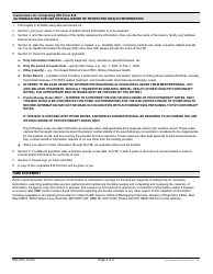 Form IHS-810 Authorization for Use or Disclosure of Protected Health Information, Page 2