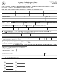 Form ITD3427 Amateur Radio License Plates - Idaho