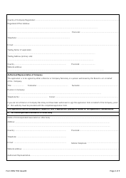 Form SRG1762 Application for Approval of a Minimum Equipment List (Mel) for Aircraft by an Operator Declaring in Accordance With Part-Ncc and/or Part Spo - United Kingdom, Page 2