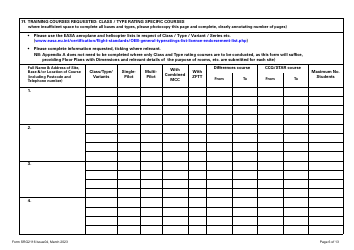 Form SRG2116 Application for Initial Approval of Training Organisations and Change to Course Approvals Under Easa Aircrew Regulation Annex VII - Part-Ora (Aeroplanes and Helicopters) - United Kingdom, Page 6