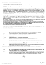 Form SRG2808 (DGO36A) Cargo Dangerous Goods Occurrence Report - United Kingdom, Page 3